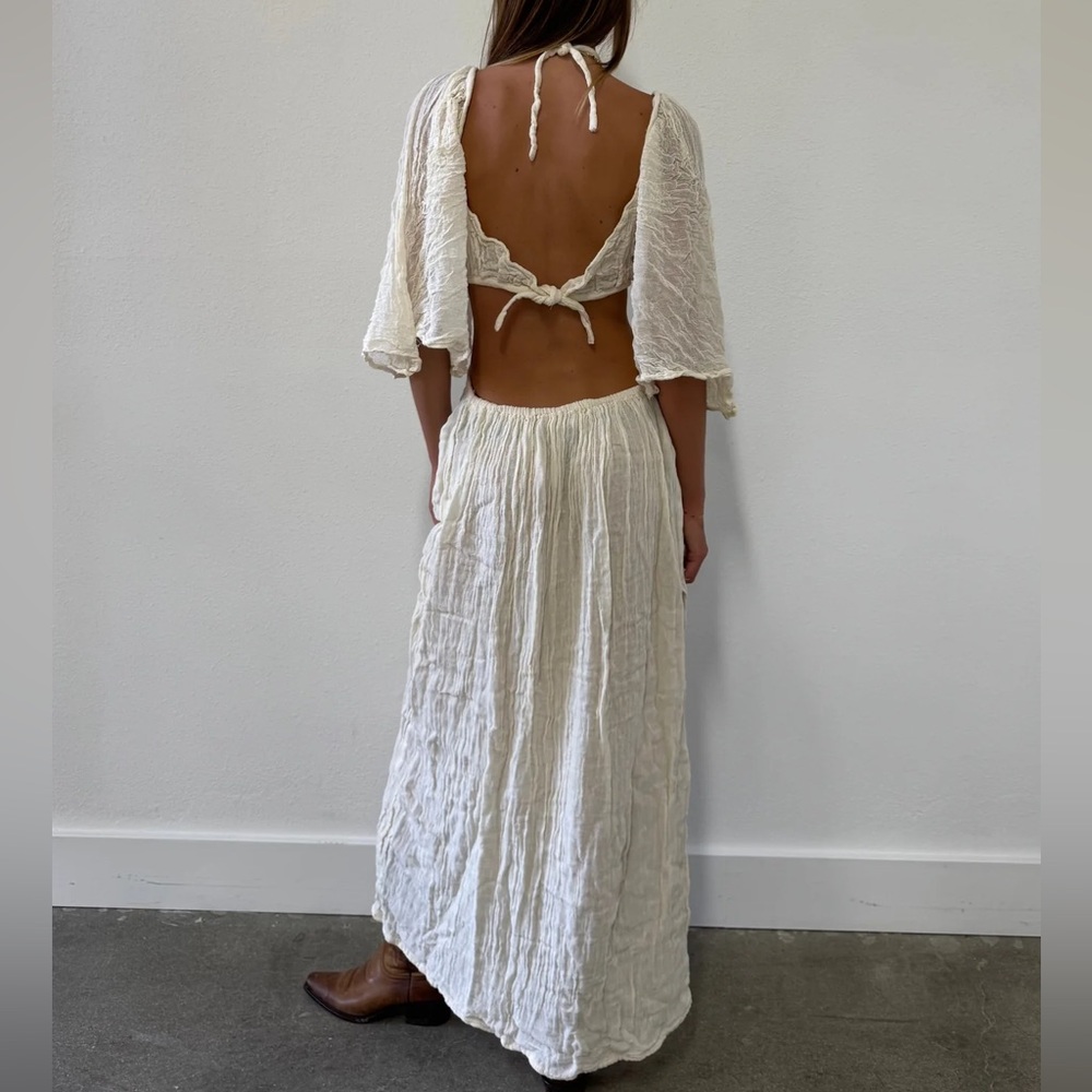 Jen’s pirate booty Rambling Rose Mid Drift Cut Out Maxi Dress NWT - Picture 12 of 16
